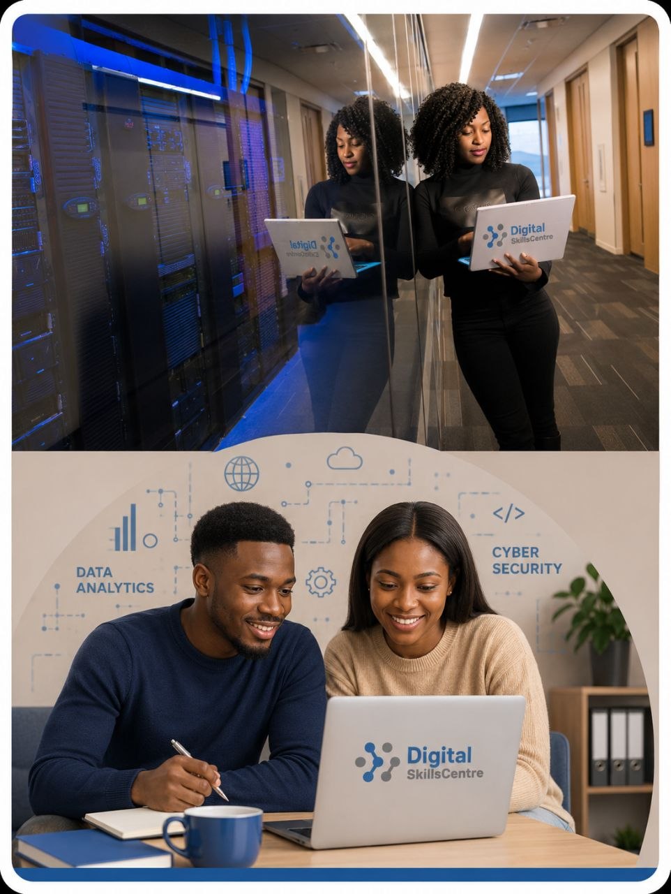Digital Skills Centre candidates working on real-world projects